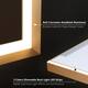 Wall Mounted Back Light Bathroom Framed LED Mirror Anti- Fog With Dimmable Light Touch Sensor And Memory Function