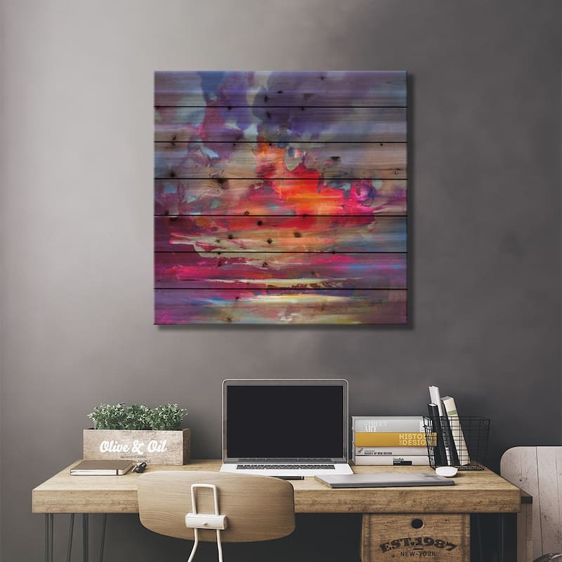 Energy Transfer Print On Wood by Scott Naismith - Multi-Color