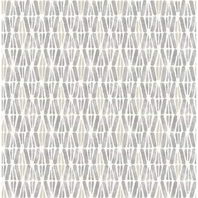 Chesapeake Nabi Charcoal Geometric Wallpaper