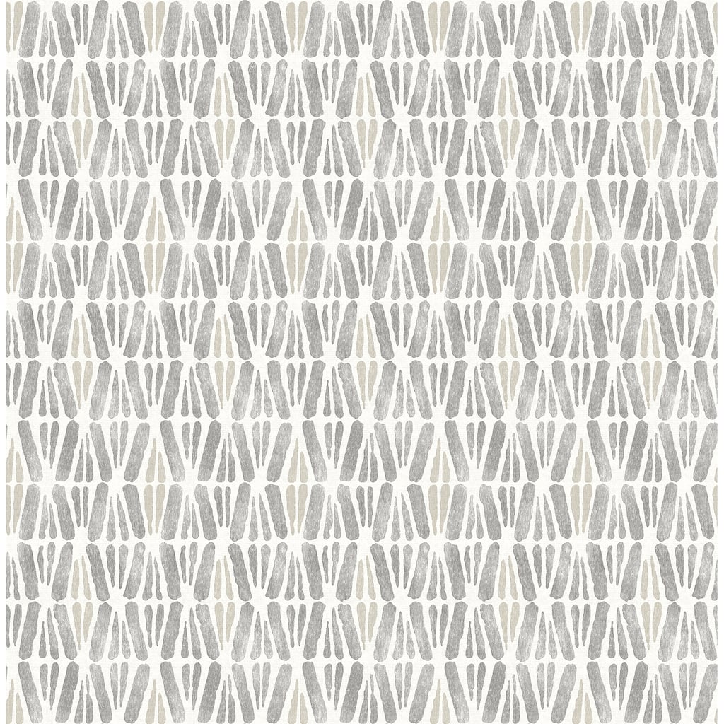 Chesapeake Nabi Charcoal Geometric Wallpaper