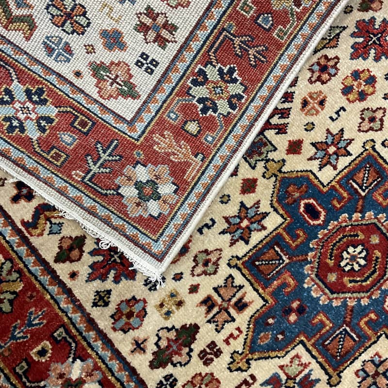 HERAT ORIENTAL Hand-knotted 2'7 x 11'9 Indo Karaja Wool Runner - 2'7" x 11'9"