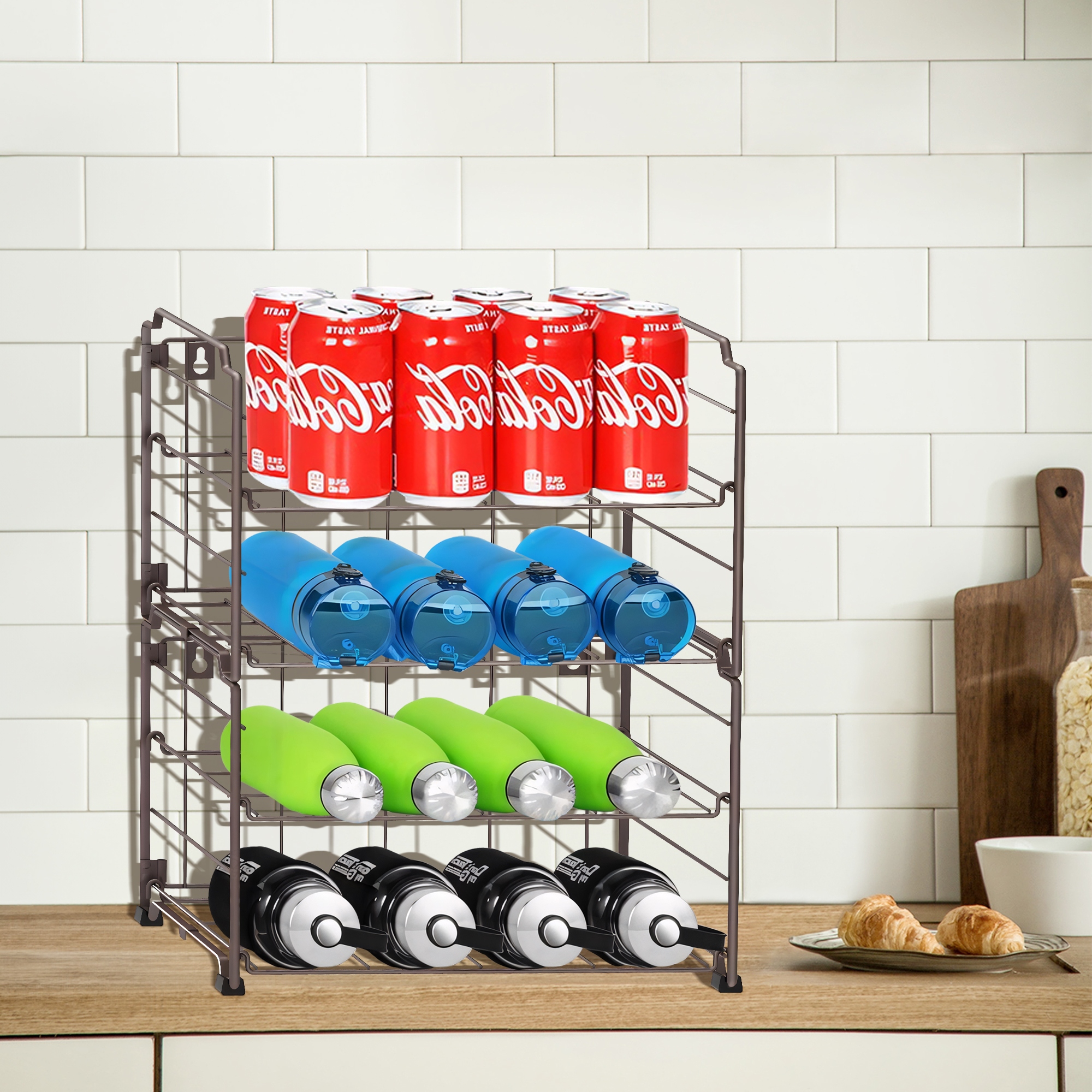Stackable discount bottle storage