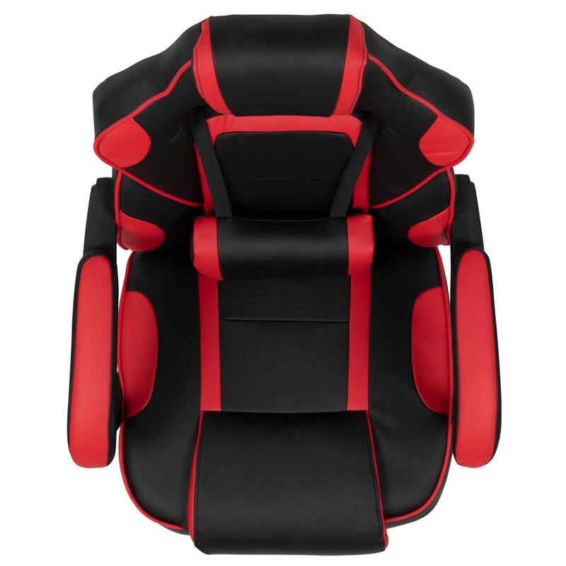Ergonomic Gaming Chair -Recline Back/Arms, Footrest, Massaging Lumbar