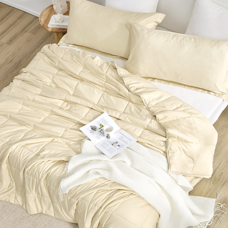 Menopleasing - Coma Inducer® Oversized Cooling Comforter Set - Bleached Sand