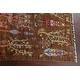 preview thumbnail 9 of 14, Floral Animal Pictorial Ziegler Oriental Area Rug Handmade Wool Carpet - 3'4" x 4'11"