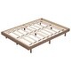 preview thumbnail 23 of 22, Full Size Floating Platform Bed Frame with Slats, No Headboard