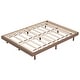 preview thumbnail 5 of 7, Wooden Full Platform Bed Frame for Kids Teens Adults, Full Size Bedframe with Solid Wood Slats Support, Not Included Headboard