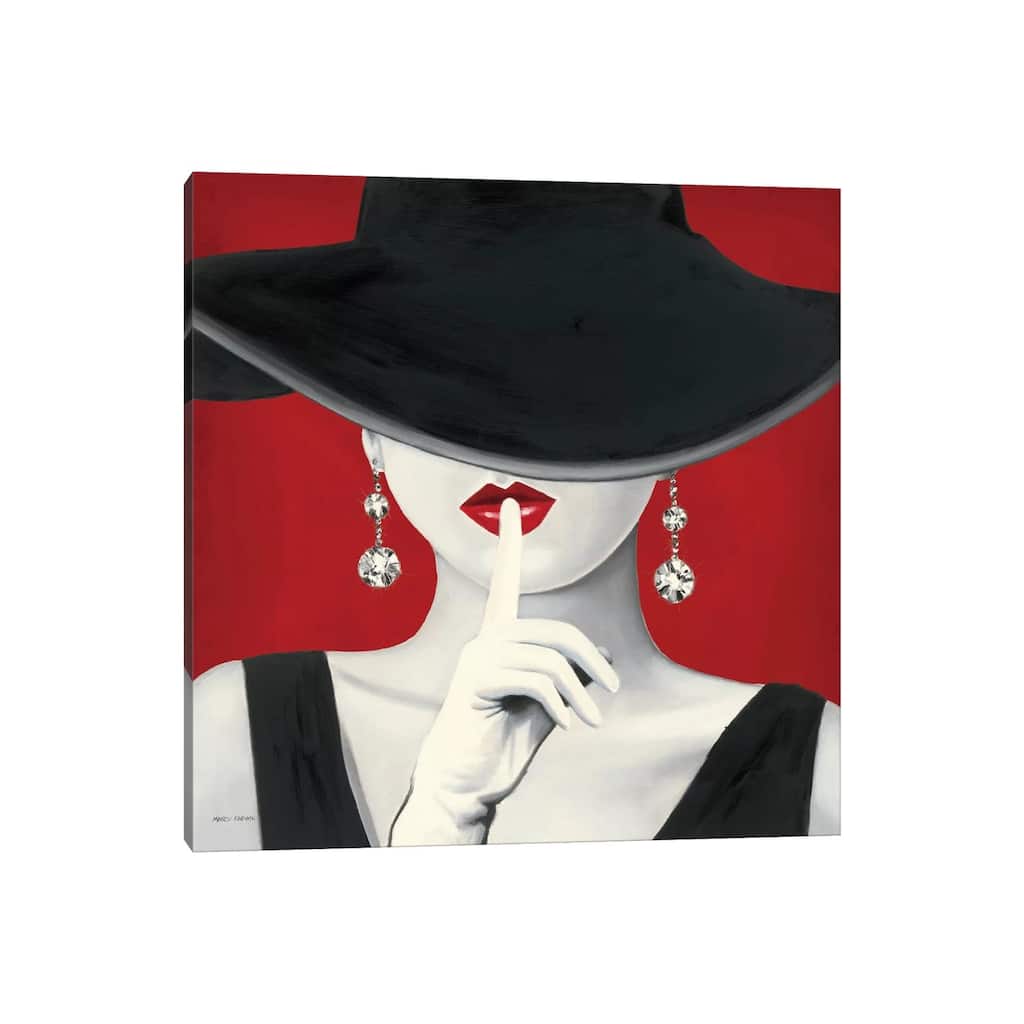 iCanvas "Haute Chapeau Rouge I " by Marco Fabiano Canvas Print