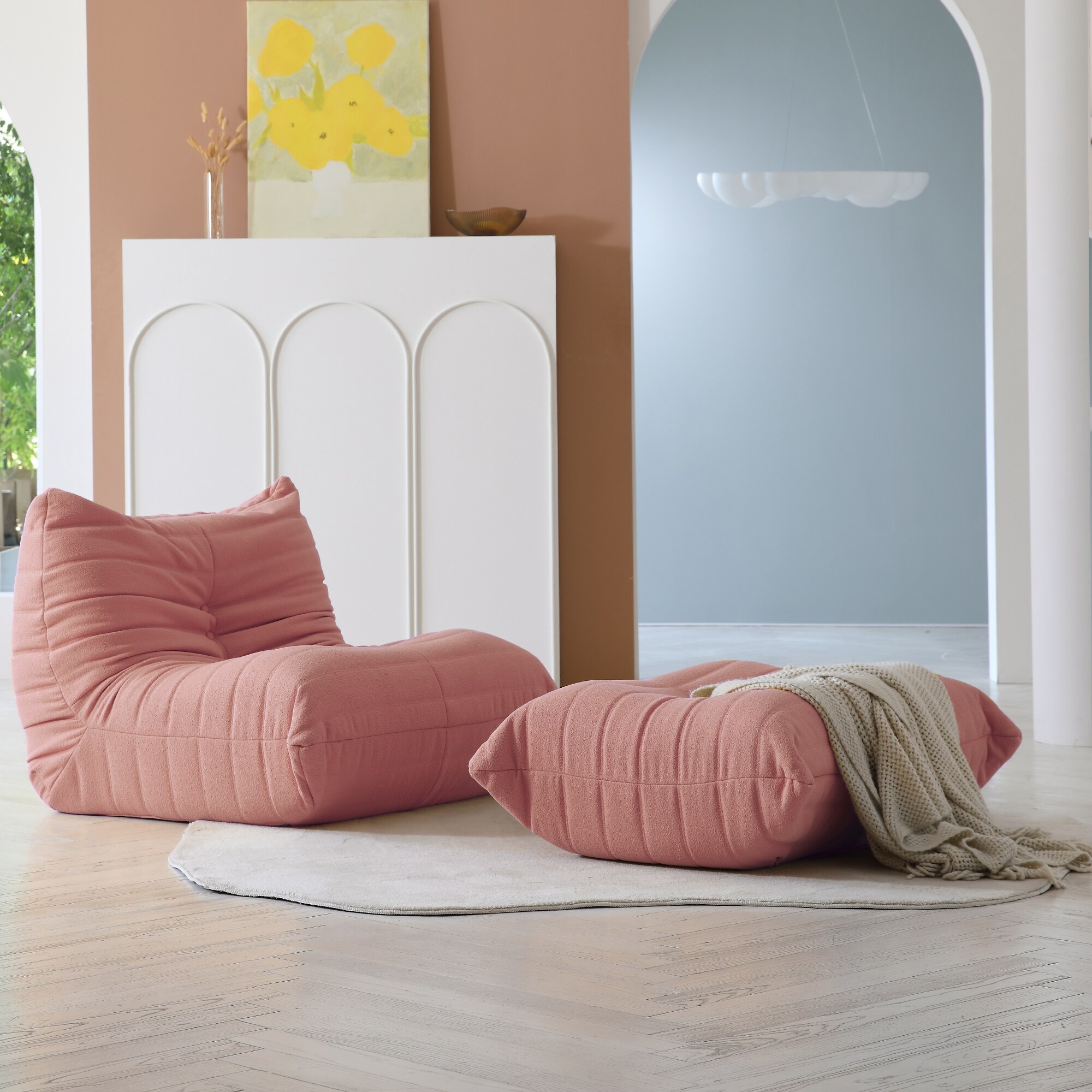 Pink floor on sale chair