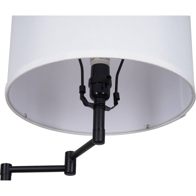 Catalina Camden Swing Arm Floor Lamp - Black