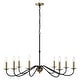 preview thumbnail 27 of 45, 34.75" 6-Light Iron LED Chandelier, by JONATHAN Y