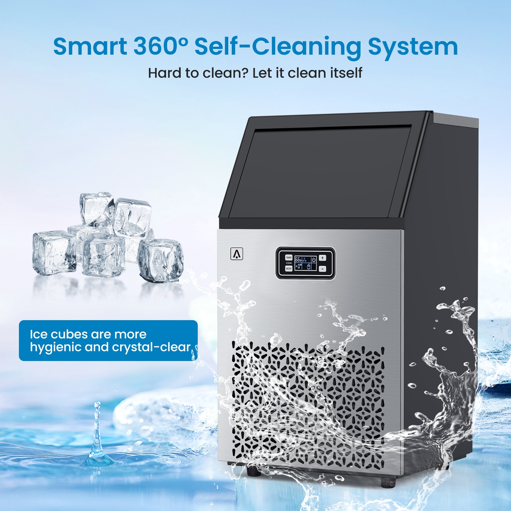 Commercial Ice Maker, 150lbs/24H