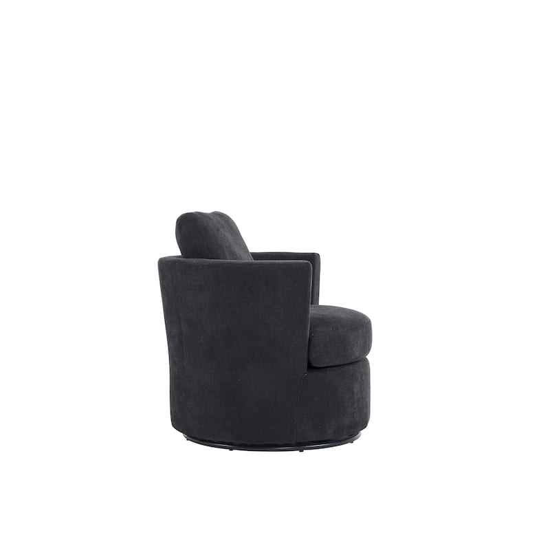 29.5" Polyester Swivel Arm Chair