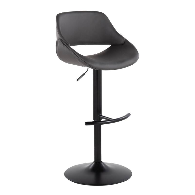 Silver Orchid Svellingen Adjustable Bar Stool with Rounded T Footrest - Set of 2