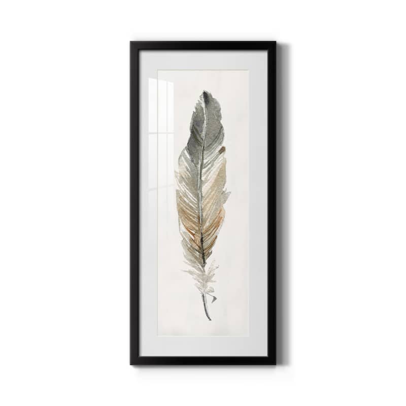 Neutral Feather I-Premium Gallery Framed Print