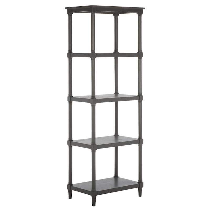 SAFAVIEH Creola Grey Bookcase - 23.6" x 15.7" x 66.9" - 24Wx16Dx67H
