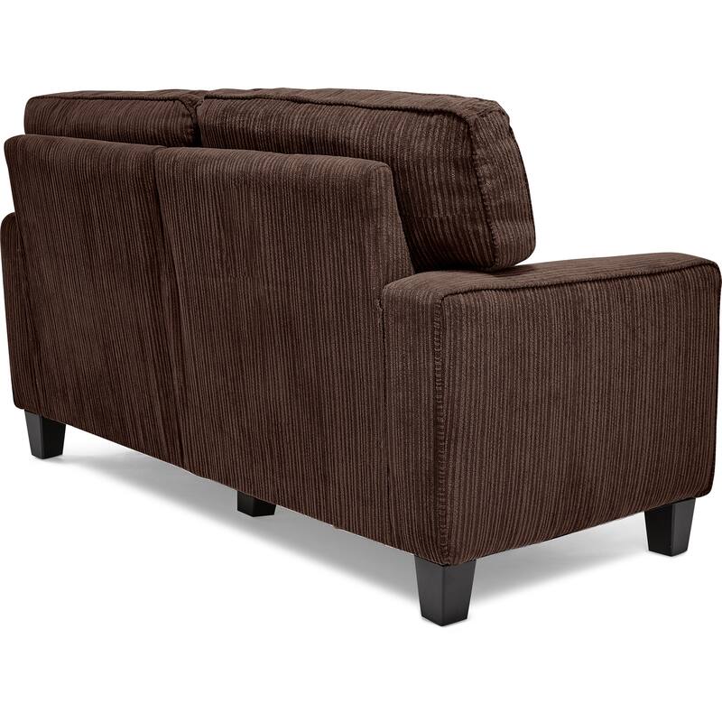 Serta Palisades Upholstered 61" Sofas for Living Room Modern Design Couch, Straight Arms, Tool-Free Assembly