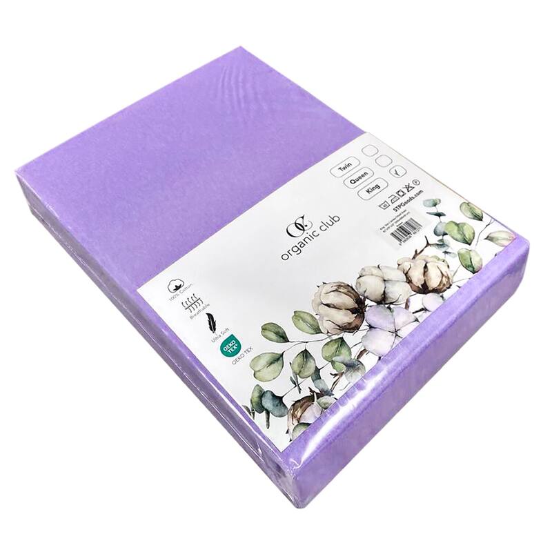 OrganicClub Ultra Soft Cotton Fitted Sheet