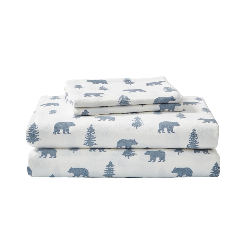 Eddie Bauer Printed Cotton Flannel Sheet Set