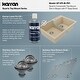 preview thumbnail 47 of 59, Karran 33" Top Mount Large/Small Bowl Quartz Kitchen Sink Kit - 33" x 22" x 9"