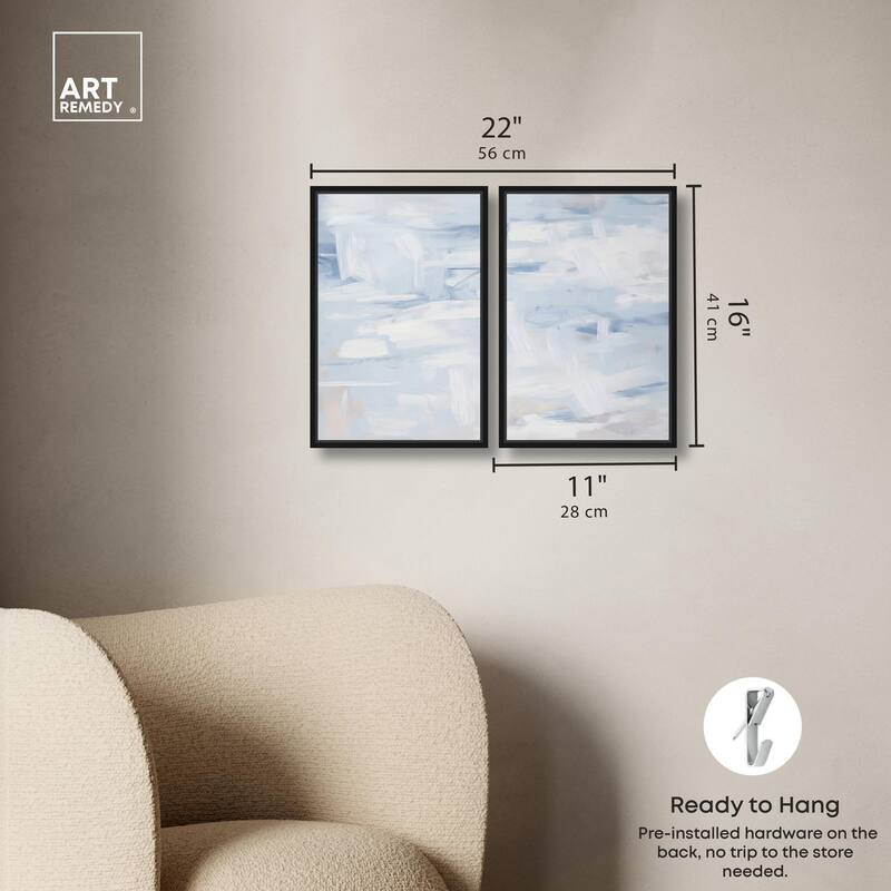 Frozen in Time II Canvas Set of 2 by Art Remedy