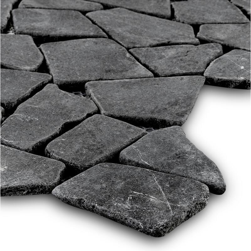 Full Eclectic 18 in. x 18 in. Marble Tumbled Wall and Floor Tile