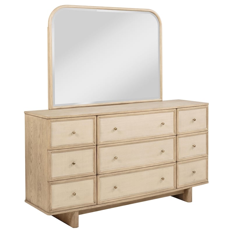 Kailani 9-drawer Dresser Beige Oak