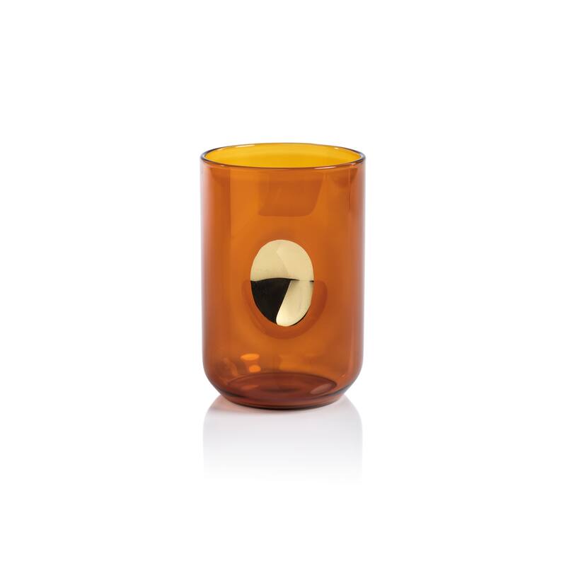 Ambrosi Tumblers with Gold Accent, Set of 4