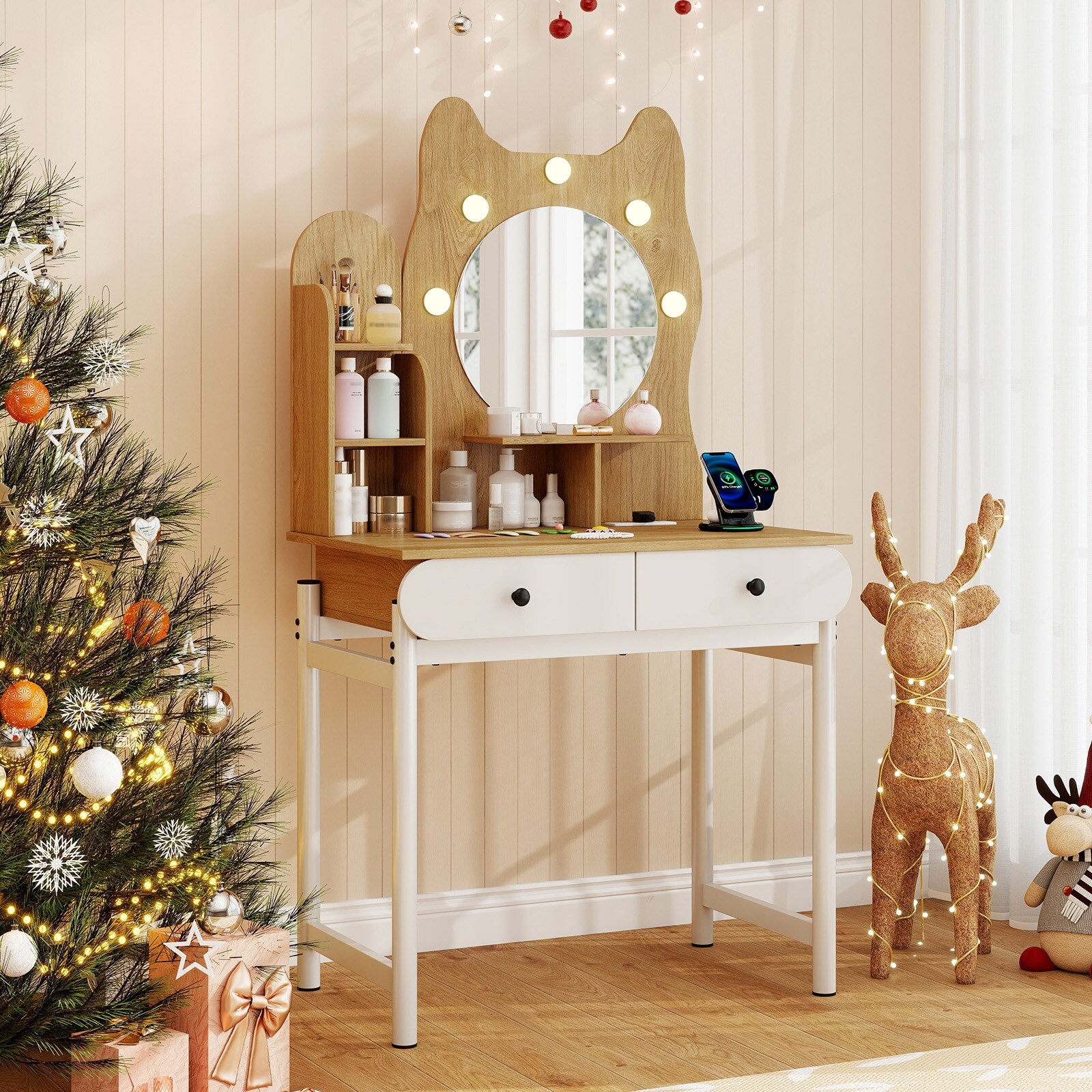 Gymax-Small-Vanity-Desk-w--