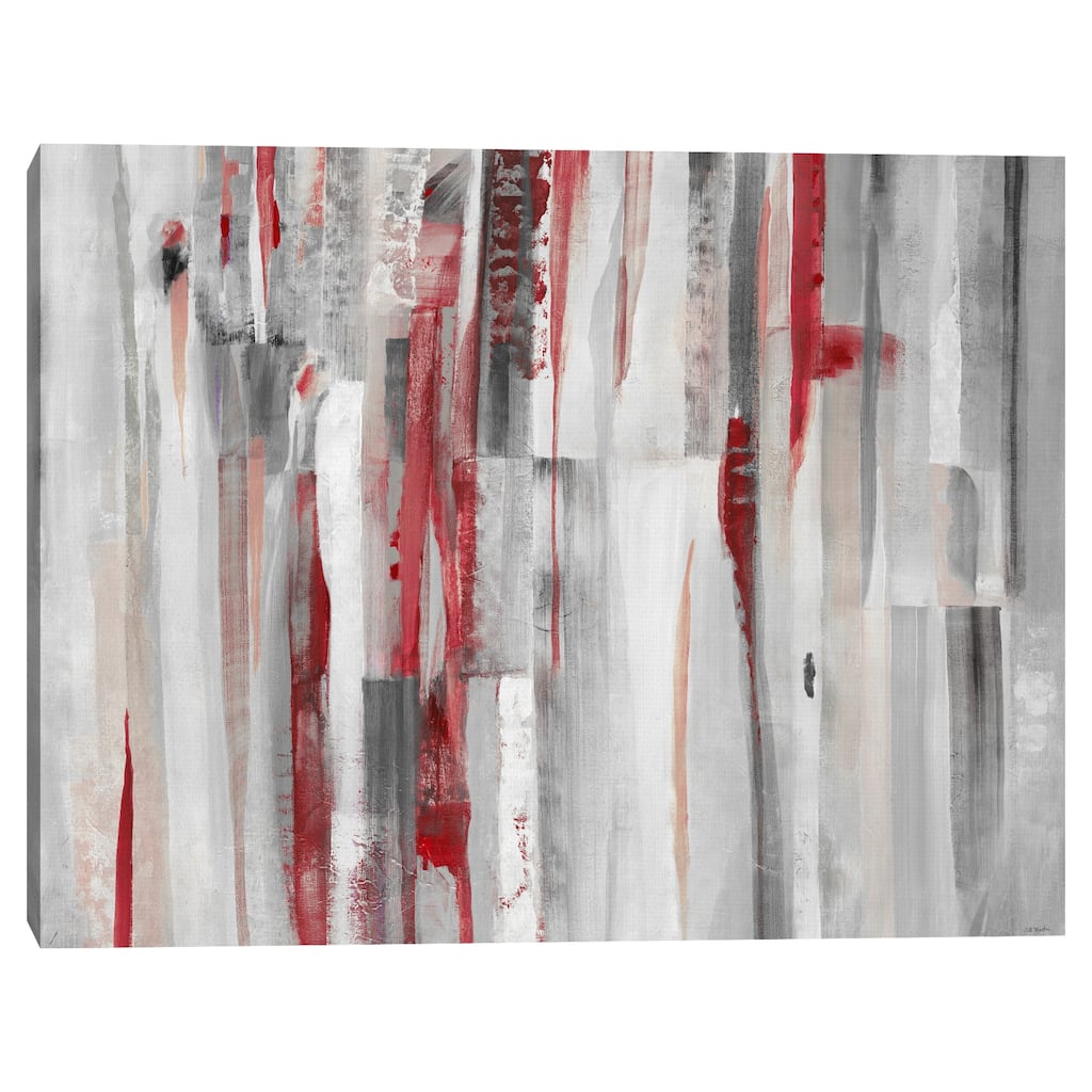 Crimson Strides by Jill Martin Canvas Art Print