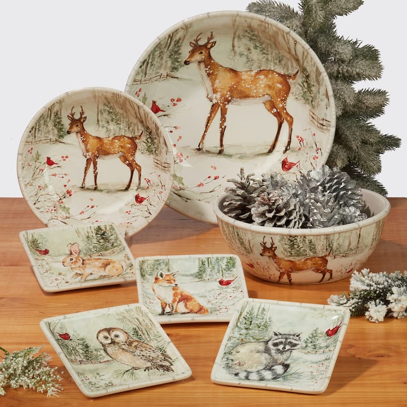 Certified International Winter's Walk 13" Serving Bowl, 128 oz.