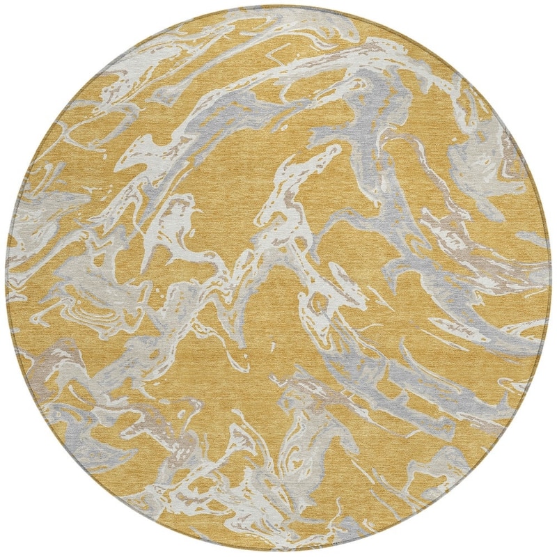 HomeRoots Abstract Transitional Rectangle Outdoor Rug