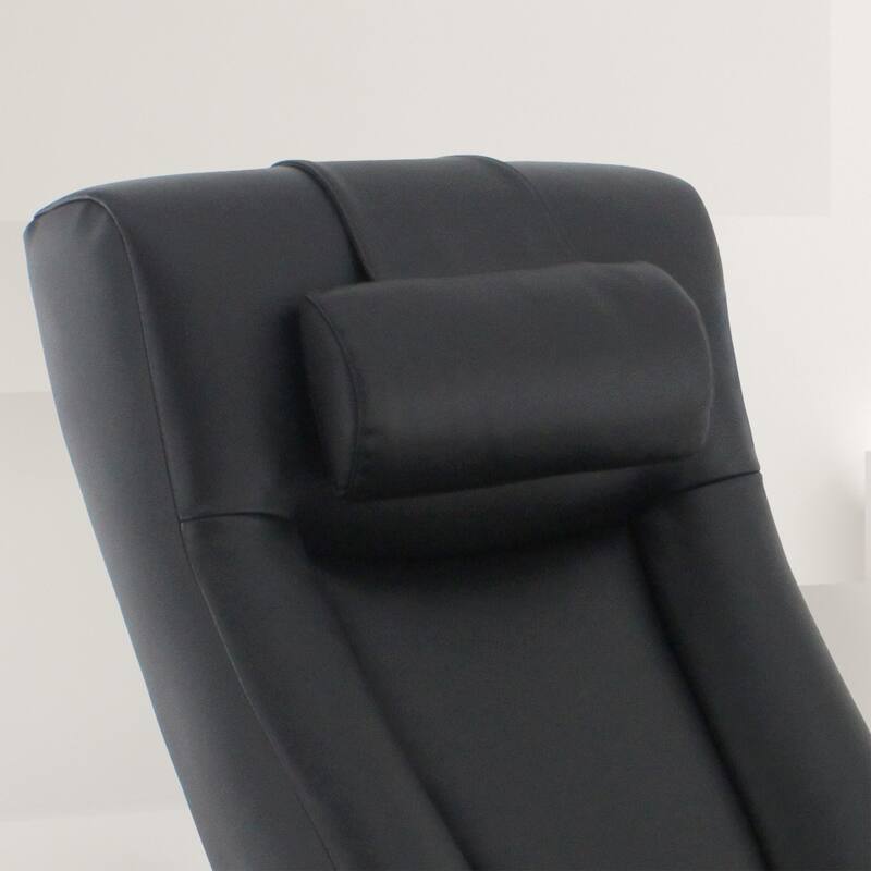 Relax-R Hamilton Recliner and Ottoman with Pillow Top Grain Leather