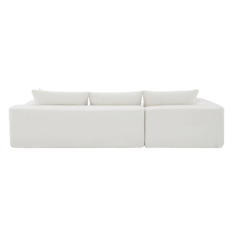 Modular L-Shape Sectional Sofa Set, Upholstered Sleeper Sofa