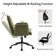 preview thumbnail 28 of 29, Upholstered Fabric Swivel Task Chair, Office Chair with Wheels