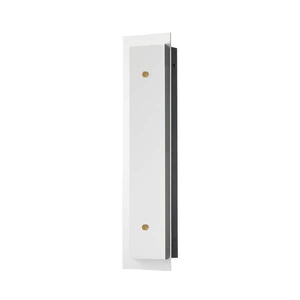 slide 2 of 4, Maxim 21192 Spectre 24" Tall LED Bathroom Sconce Black / Natural Aged Brass