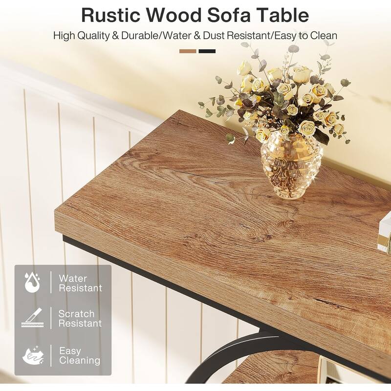4-Tier Sofa Table Entryway Table, Console Table