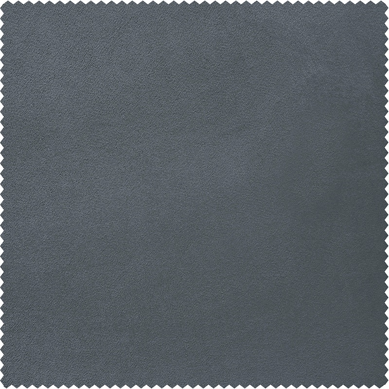 Exclusive Fabrics Natural Grey Velvet Blackout Curtain (1 Panel)