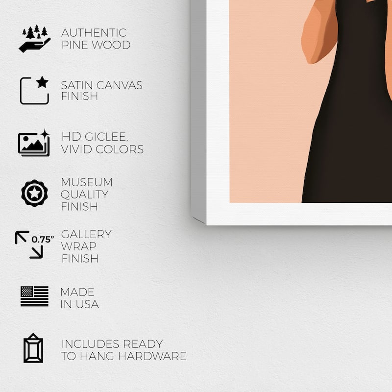 Wynwood Studio Canvas Fashion and Glam A Morning Light Orange and Peach Glam Wall Art Canvas Print
