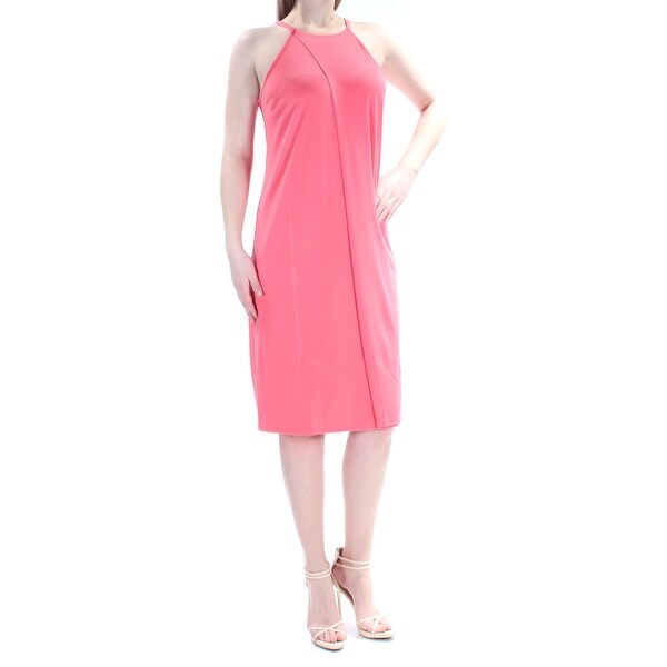 Coral Knee Length Dress