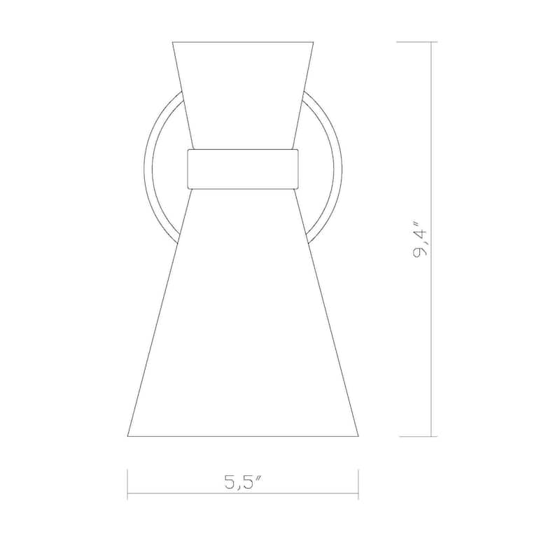 James Allan Inez 10" Tall Wall Sconce