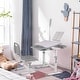 preview thumbnail 16 of 19, Kids Art Desk Drafting Table Desk Set with Adjustable Height, 40-Degree Tiltable Children Desktop, LED Light, Bookstand