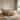 Quilted Upholstered Headboard with Rubberwood Frame Platform Bed, Queen