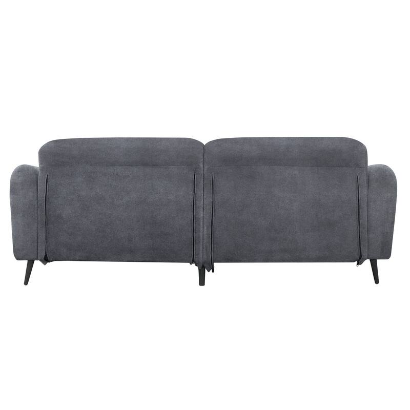 83.9" Chenille Sofa with Storage Pockets, 2-3 Seat Couch for Apartment or Living Room