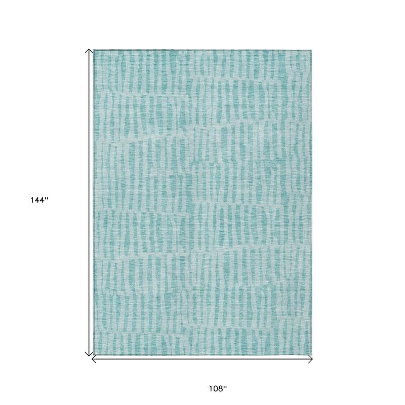 HomeRoots Striped Transitional Rectangle Outdoor Rug