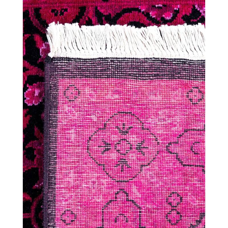 Contemporary Overdyed Wool Hand Knotted Runner - 2' 6" x 12' 3"