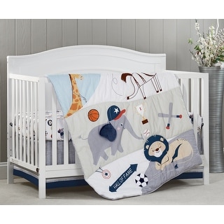 Oxford Baby Zoo Sports, 3 Pc Crib Bedding Set