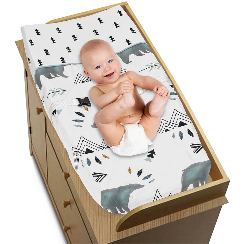 Sweet Jojo Designs Changing Pad Cover for the Bear Mountain Collection