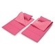preview thumbnail 12 of 12, Badger Basket Double Trolley Doll Carrier with Two Sleeping Bags and Pillows - Pink/Star