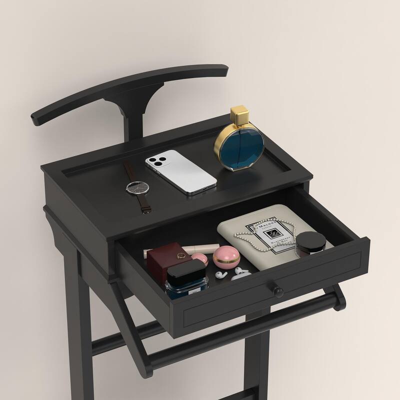 Modern Upright Coat Rack, Heavy-Duty Coat Rack Suit Rack with Storage Shelves, for Entryways